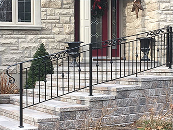 Curved iron railing -  Schweiz